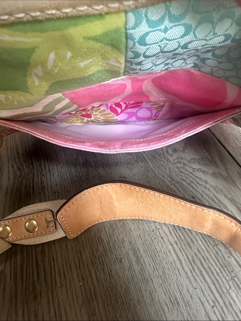 Coach Vintage Y2K Patchwork Shoulder Hobo RARE & Hard to Find! - Picture 14 of 16
